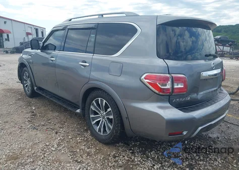 2020 Nissan Armada Sl 4Wd z USA, uszkodzony, nr VIN JN8AY2NCXL9618748